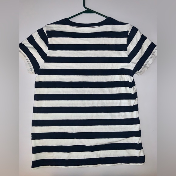 J.Crew Navy Striped Tee with Red Embroidery - Picture 2 of 7